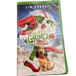 Universal original VHS Dr.Seuss How the Grinch Stole Christmas Jim Carrey